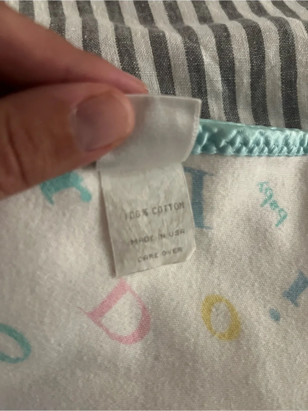 Baby Dior Receiving Crib Blanket Vintage